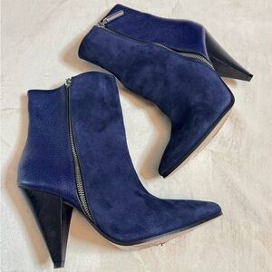 Stuart Weitzman Midnight Blue Heeled Boots